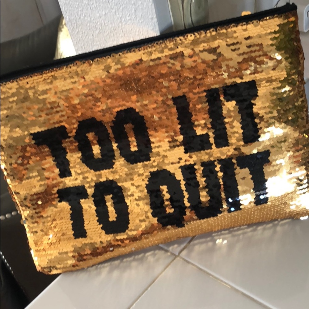 “Too lit to quit “ bag NWT